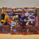 Drie originele Pokémon Destined Rivals booster packs uit de Scarlet & Violet uitbreiding