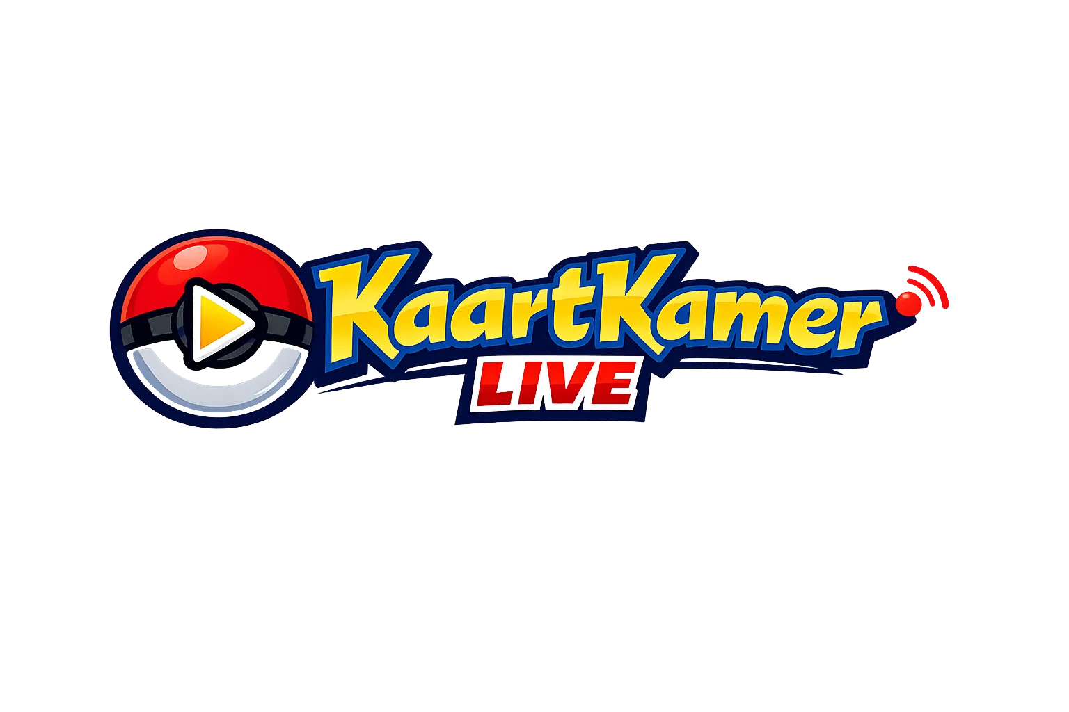 KaartKamer Live logo voor Pokémon Rip and Ship livestreams