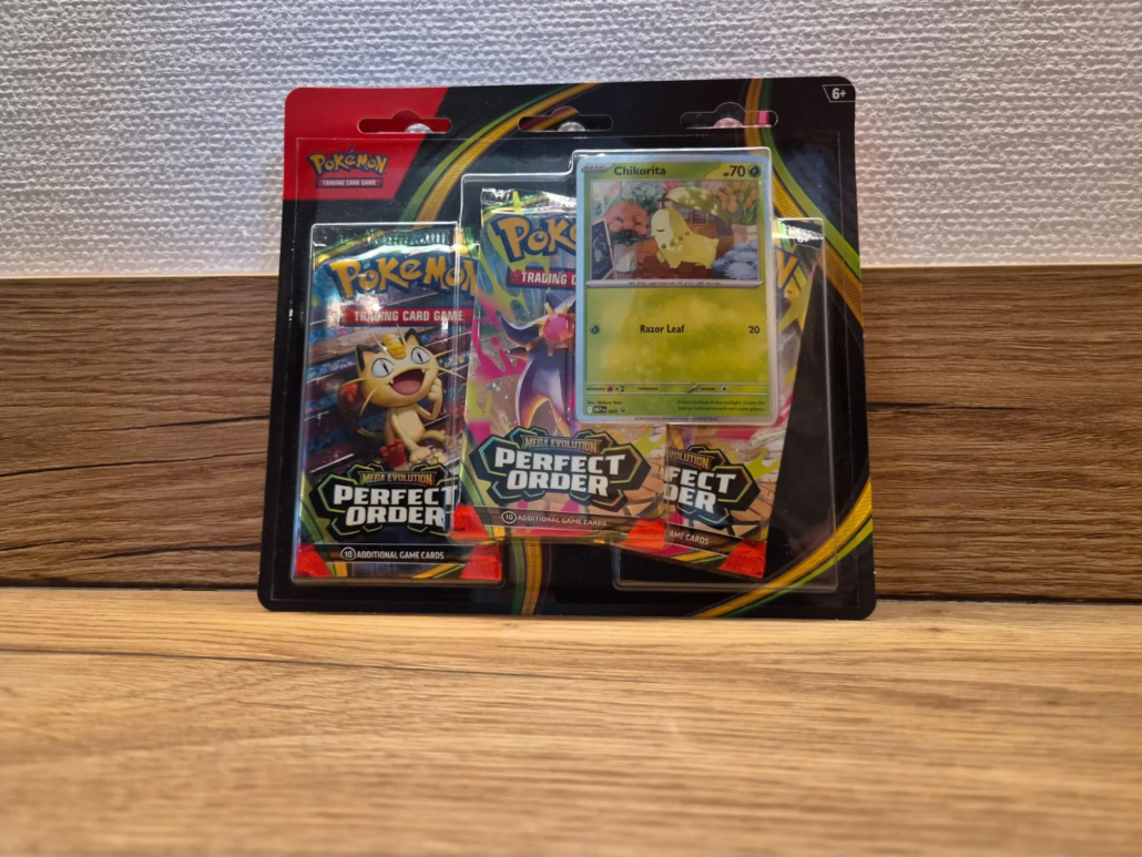 Pokémon Perfect Order 3-Pack Blister met Chikorita Promo
