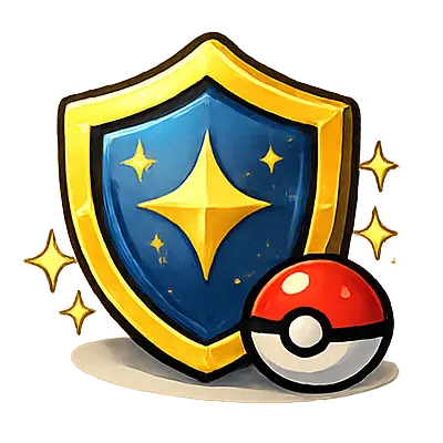 Bescherming van Pokémon kaarten met schild icoon