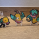 Bellsprout, Weepinbell en Victreebel Pokémon creaties gemaakt van strijkkralen