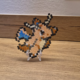 Dragonite Pokémon creatie gemaakt van strijkkralen