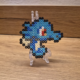 Horsea Pokémon creatie gemaakt van strijkkralen
