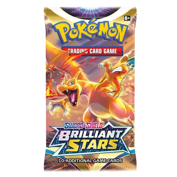 Pokémon TCG Sword & Shield Brilliant Stars Booster Pack met Charizard artwork