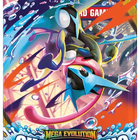 Pokémon TCG Mega Evolution Chaos Rising Booster Pack met Mega Greninja artwork
