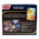 Achterkant van de Pokémon Mega Evolution Chaos Rising Elite Trainer Box met inhoud en Fennekin promokaart