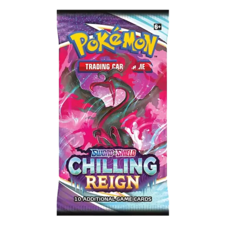 Pokémon Sword & Shield Chilling Reign Booster Pack met Galarian Moltres artwork