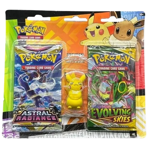 Back to School Eraser Blister Pikachu
