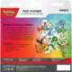 Achterkant Pokémon First Partner Illustration Collection Series 2 met inhoud en First Partner Pokémon