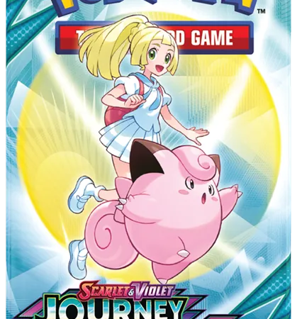 Pokémon TCG Scarlet & Violet Journey Together Booster Pack met Lillie en Clefairy artwork