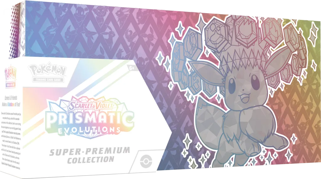Pokémon Prismatic Evolutions Super-Premium Collection met Eevee artwork