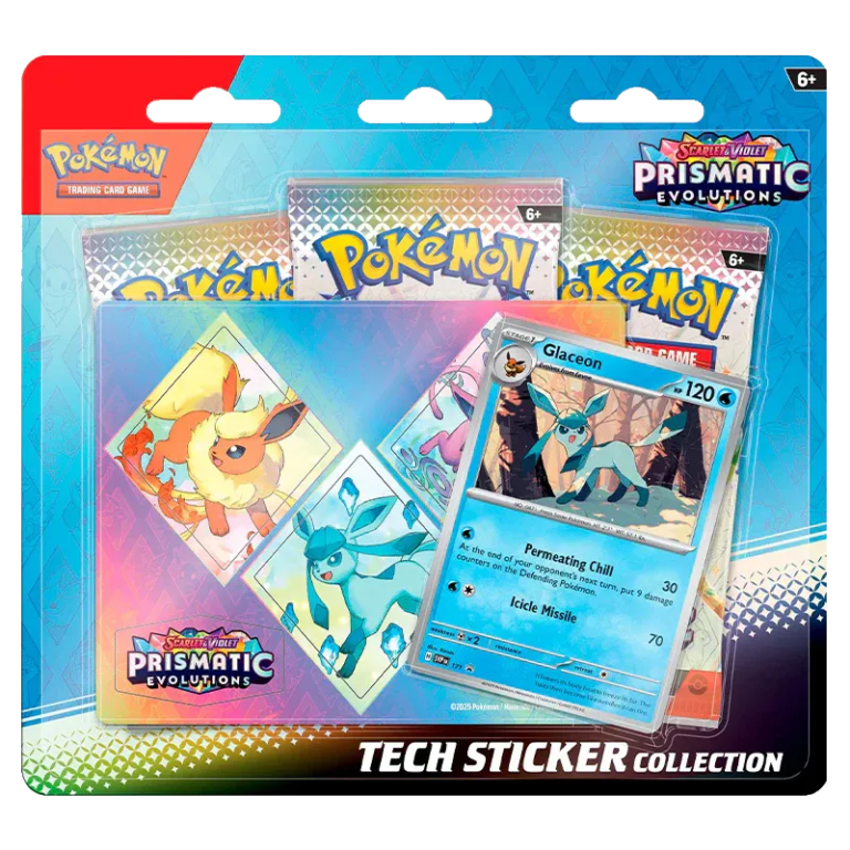 Prismatic Evolutions Tech Sticker Collection – Glaceon