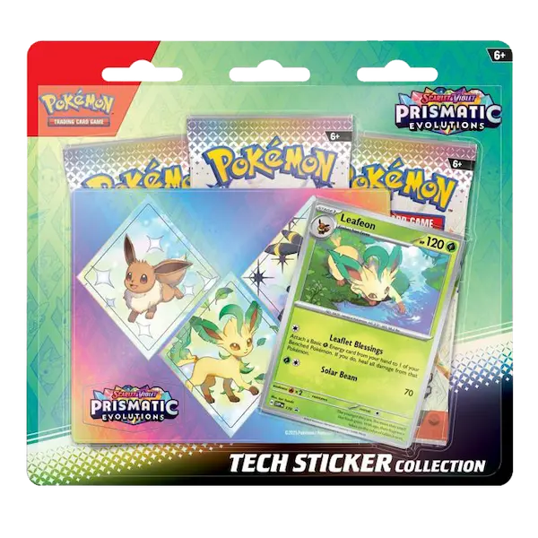 Prismatic Evolutions Tech Sticker Collection – Leafeon