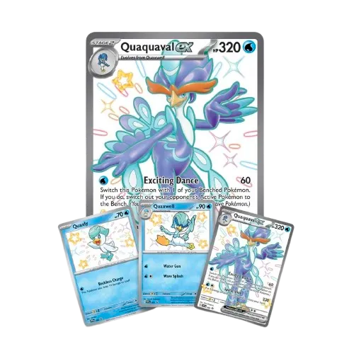 Pokémon promo kaarten van Quaxly, Quaxwell en Quaquaval ex
