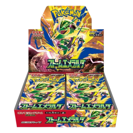 Japanse Pokémon Storm Emerald Booster Box met Mega Rayquaza artwork