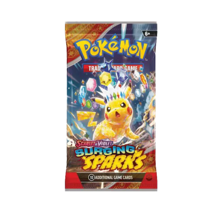 Pokémon TCG Scarlet & Violet Surging Sparks Booster Pack met Pikachu ex artwork