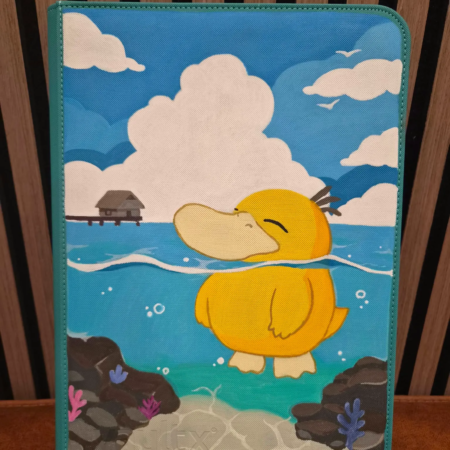 Custom Vault X 9-Pocket Zip Binder met Psyduck #226 Ascended Heroes artwork