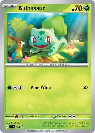 Bulbasaur 046 – Scarlet & Violet Black Star Promos