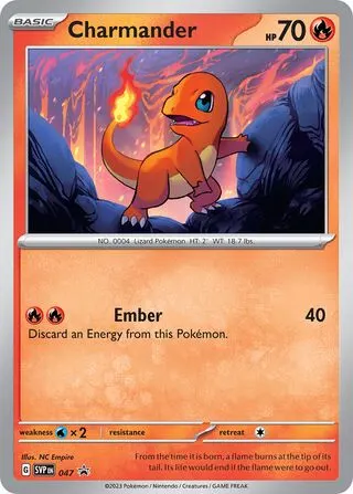 Charmander 047 – Scarlet & Violet Black Star Promos