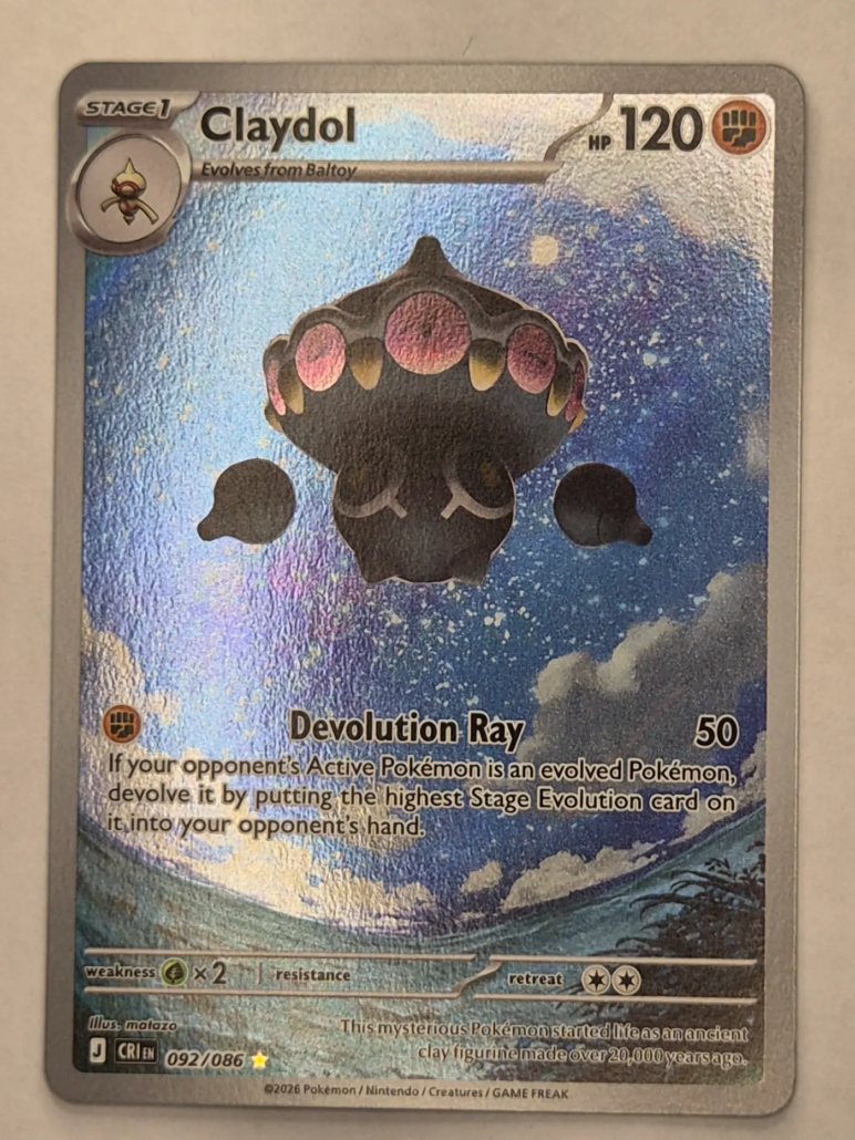 Voorkant van Claydol 092/086 Illustration rare uit Chaos Rising