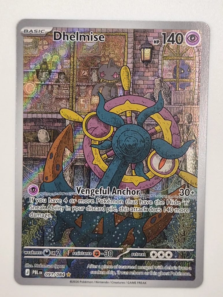 Voorkant van Dhelmise 091/084 Illustration Rare uit Pitch Black