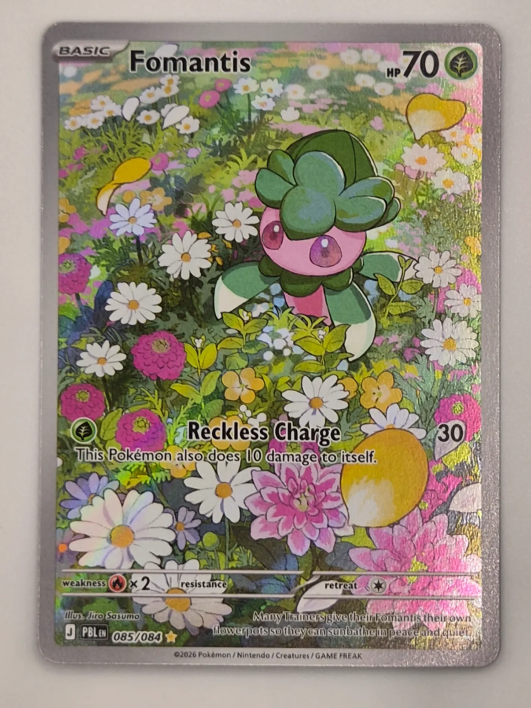 Voorkant van Fomantis 085 Illustration Rare uit Pitch Black