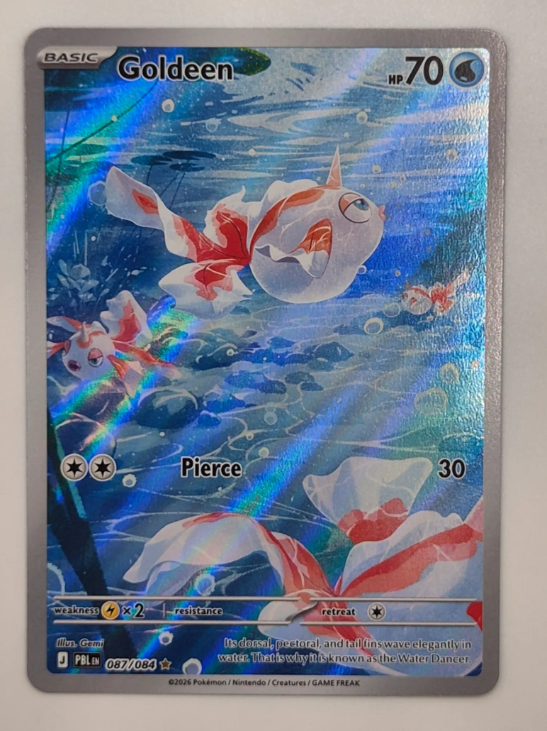 Voorkant van Goldeen 087/084 Illustration rare uit Pitch Black