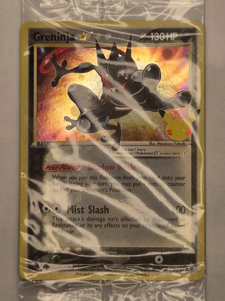 Voorkant van Greninja ☆ SWSH144/307 Promo uit SWSH Black Star Promos
