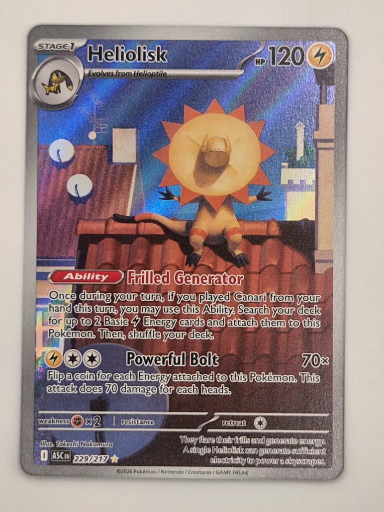 Voorkant van Heliolisk 229 Illustration Rare uit Ascended Heroes