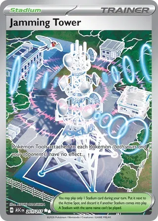 Voorkant van Jamming Tower 261/172 Ultra Rare uit Ascended Heroes