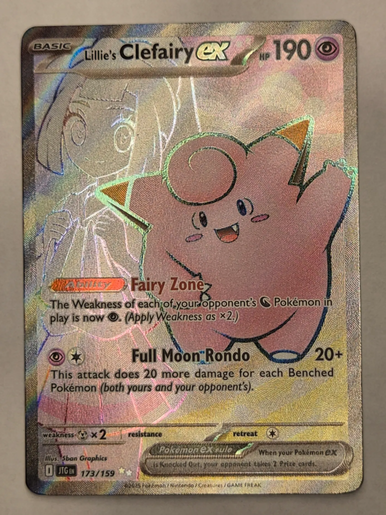 Voorkant van Lillie's Clefairy ex 173/159 Ultra Rare uit Journey Together