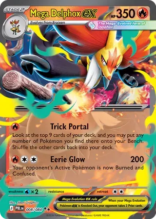 Mega Delphox ex 008/084 – Pitch Black