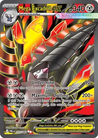 Mega Excadrill ex 103/84 Pitch Black