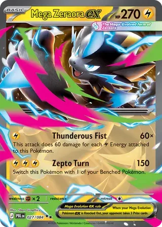 Mega Zeraora ex 027/084 – Pitch Black