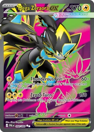 Mega Zeraora ex 098/084 Pitch Black