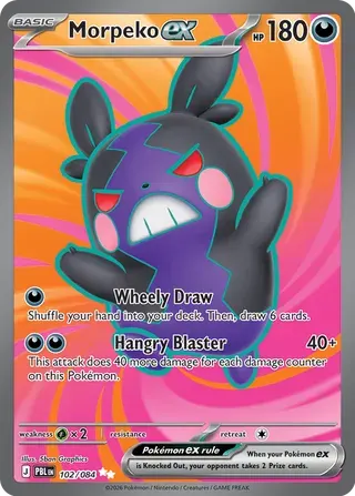 Voorkant van Morpeko ex 102/84 Ultra Rare uit Pitch Black