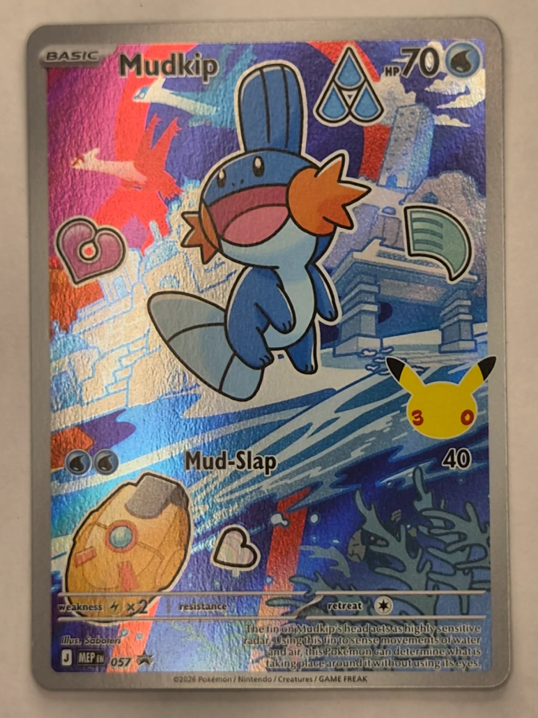 Voorkant van Mudkip 057/000 Promo uit MEP Black Star Promos