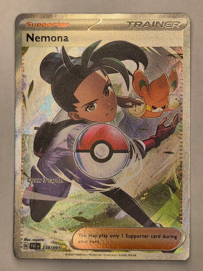 Voorkant van Nemona 238/091 Special illustration rare uit Paldean Fates