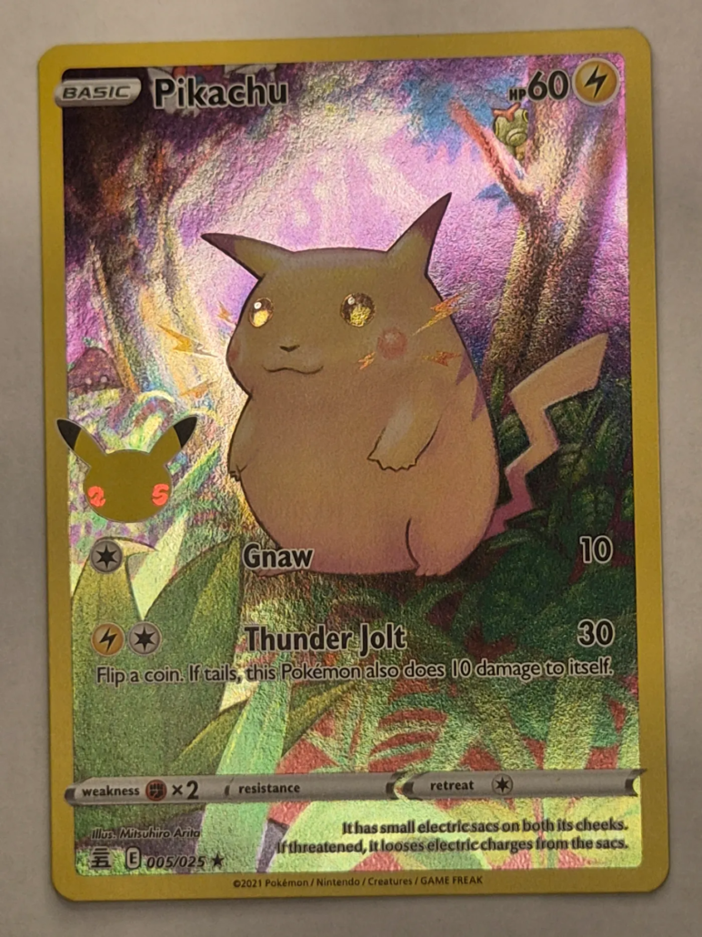 Voorkant van Pikachu 005/025 Rare uit McDonald's Collection 2021