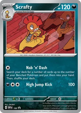 Scrafty 188/225 – SVP Black Star Promos