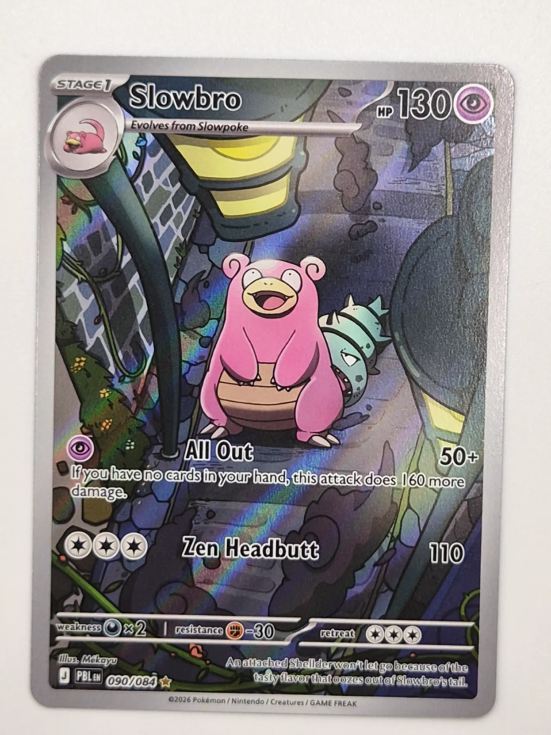 Voorkant van Slowbro 090/084 Illustration rare uit Pitch Black