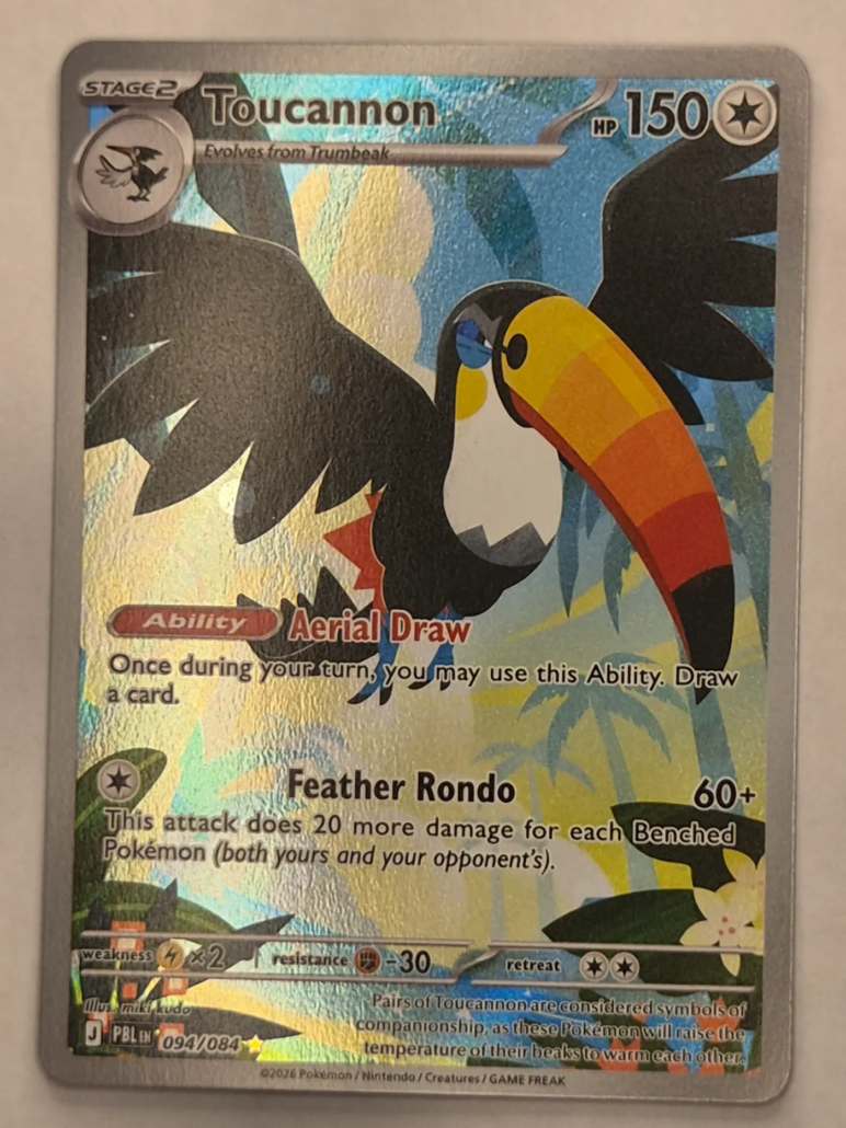 Voorkant van Toucannon 094/084 Illustration Rare uit Pitch Black