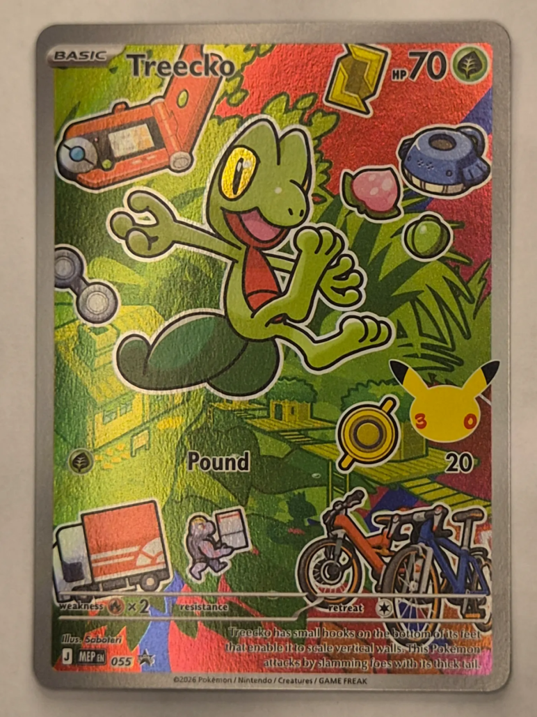 Voorkant van Treecko 055/000 Promo uit MEP Black Star Promos