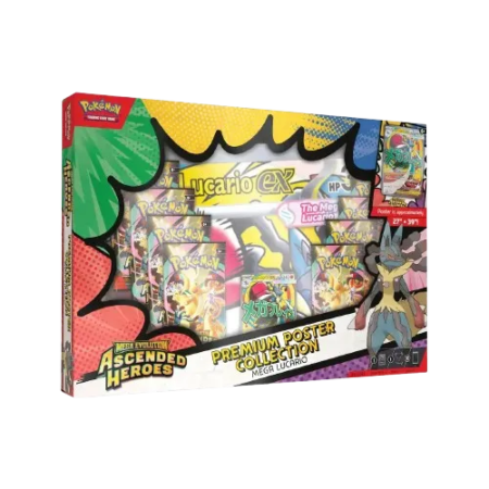Pokémon Ascended Heroes Premium Poster Collection Mega Lucario ex voorkant