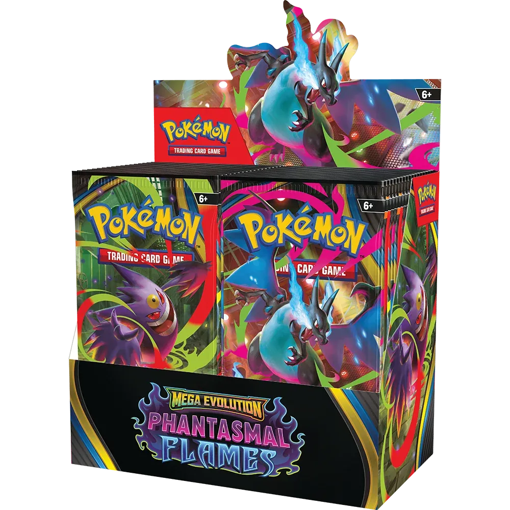 Pokémon Mega Evolution Phantasmal Flames Booster Box met 36 booster packs